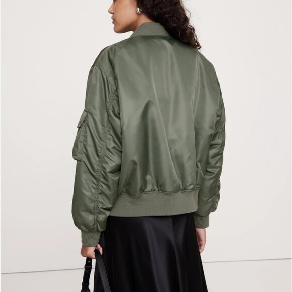 Banana Republic Nylon Insulated Bomber - Picture 2 of 3